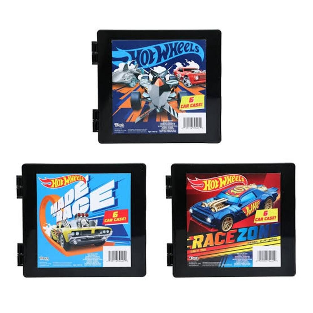 Hot Wheels 6 Car Travel Storage Case - 3 Piece Set - Plus Mystery Car